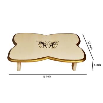 Diwali Christmas Decoration Wooden Chowki Pata Patla Coffee Table 4