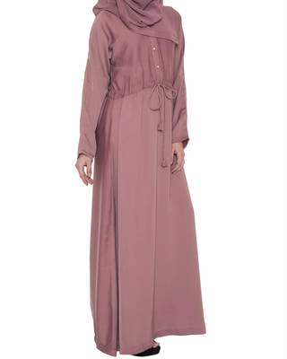Bisma  Dress Like Abaya  Puce Pink 3