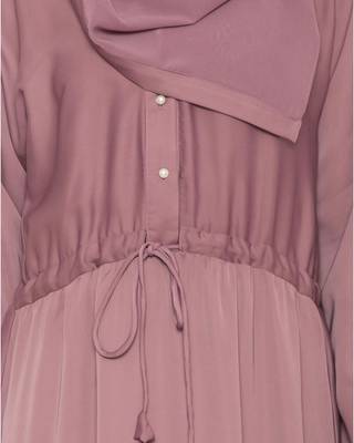 Bisma  Dress Like Abaya  Puce Pink 5