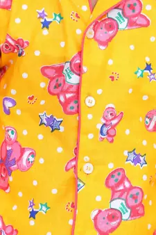 Boys Full Sleeve Printed Night Suit- Yellow