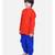 Boys Bandhani Full Sleeve Kurta Dhoti- Orange
