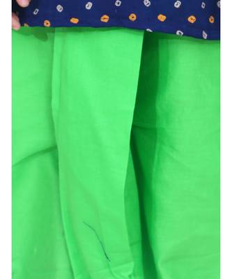 Boys Bandhani Full Sleeve Kurta Dhoti- Blue 4