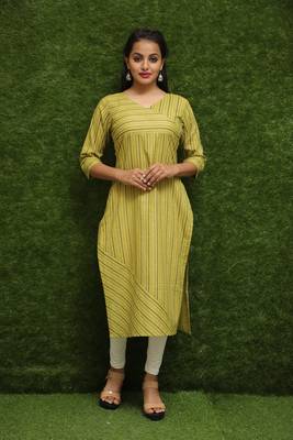 Women Yellow Kurti For Girls  2