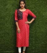 Women Red Readymade Kurti 