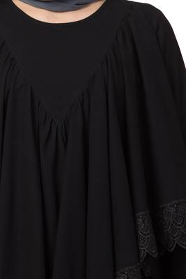 Modest Dress With Extra Layer and Lace work 5