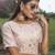 Pink thread embroidery cotton Designer gown