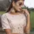 Pink thread embroidery cotton Designer gown