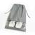atorakushon   Fabric Shoe Cover Travelling Storage Bag Footwear Wardrobe Organizer Pouch Pack of 18 (Grey)
