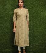 Women Golden Readymade Kurti