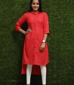 Women Red Designer Kurti