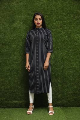 Women Black Readymade Kurti 1