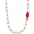 Gold single-layered necklace with agate Swarovski beads.