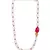 Gold single-layered necklace with agate Swarovski beads.