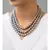 Greyish-brown necklace with shell pearl drops  agate beads.