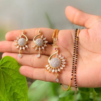 White diamond mangalsutra 1