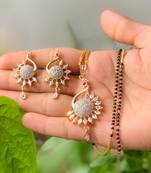 White diamond mangalsutra