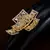 Gold Plated American Diamond Embellished Designer Finger Ring FR13