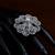 Rhodium Plated Designer American Diamond Finger Ring FR18