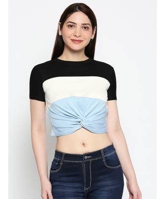 Ammarzo One Size S M Crop Top Light Blue 1