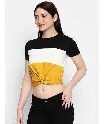 Ammarzo One Size S M Crop Top Yellow 2