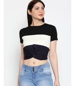 Ammarzo One Size S M Crop Top Navy Blue