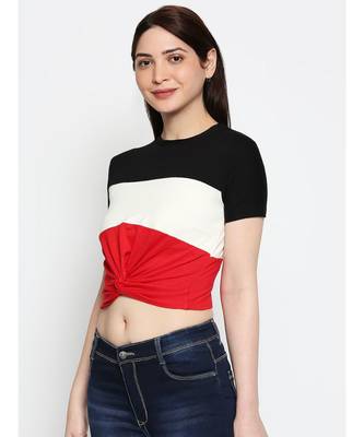 Ammarzo One Size S M Crop Top Red 2