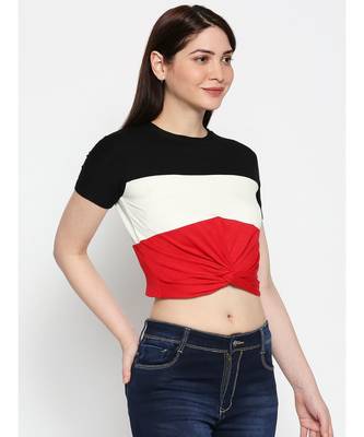 Ammarzo One Size S M Crop Top Red 3