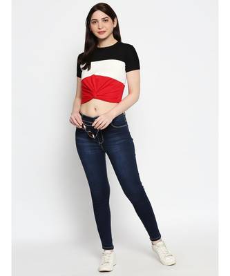Ammarzo One Size S M Crop Top Red 5