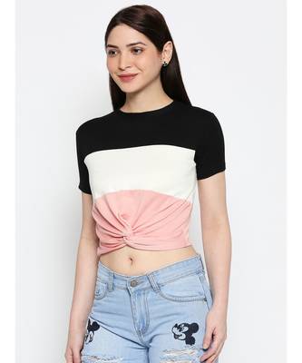 Ammarzo One Size S M Crop Top Pink 2