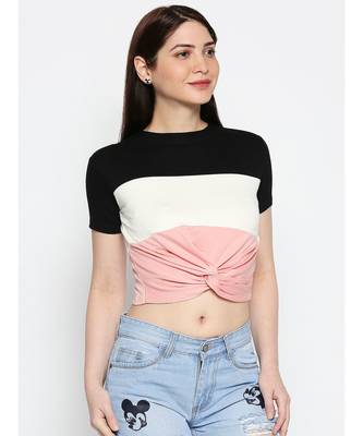 Ammarzo One Size S M Crop Top Pink 3