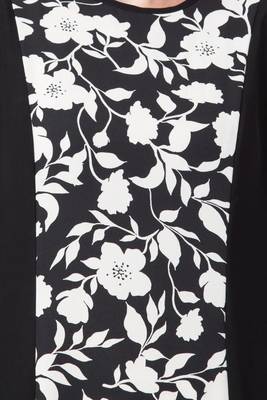 Musheco-Printed Dress With Black Panels-Not An Abaya 6