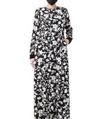 Musheco-Black & White Printed Dress.