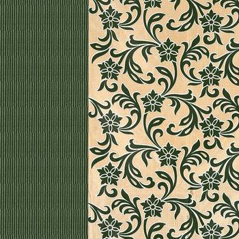 Green Printed polyester Window Curtain 2