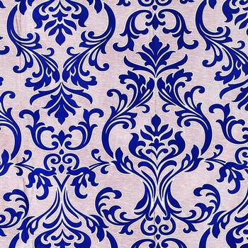 Blue Printed polyester Window Curtain 2