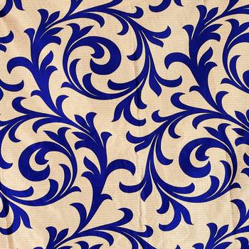 Blue Printed polyester Window Curtain 2