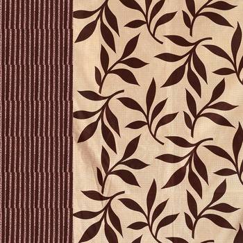 Brown Printed polyester Window Curtain 2
