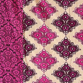 Wine Printed polyester Window Curtain 2