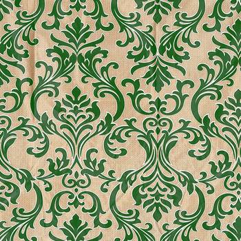 Green Printed polyester Window Curtain 2