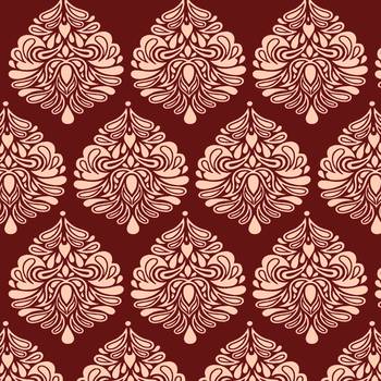 A Maroon Printed  Polyester Window Curtain 2