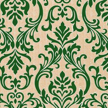 Green Printed polyester Window Curtain 2