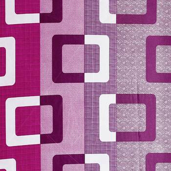 Magenta Blue Printed polyester Window Curtain 2