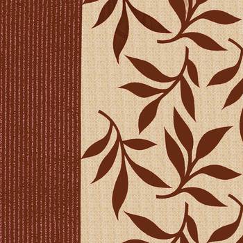 A Brown Printed  Polyester Window Curtain 2