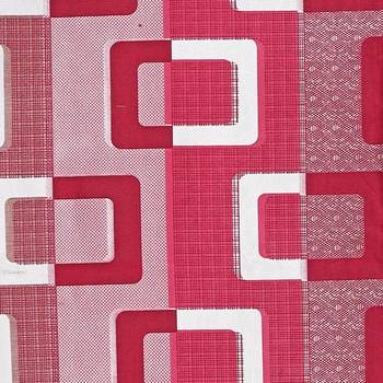 A Magenta Printed  Polyester Window Curtain 2