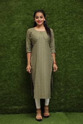 Girls Green Designer Kurti  2