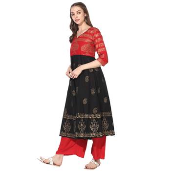 Varkha Fashion Cotton Sweetheart Neck Anarkali Kurta 2