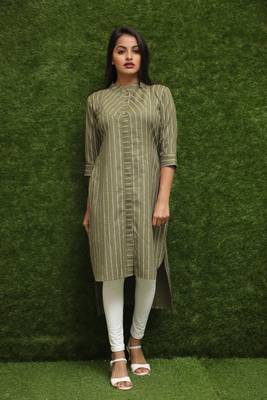Women Green Kurti  1