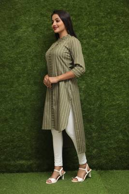 Women Green Kurti  3
