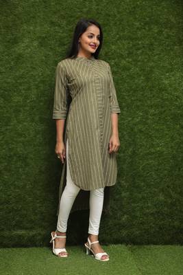 Women Green Kurti  4