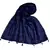 Stole for Women - Most Sold - White Threaded Grid Hijab - Blue