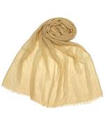 Stole for Women Choice - Limited Edition - Mesh Pleated Crinkled Stole - Golden